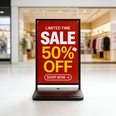 Outdoor Sign Holder Stand with Water Base 23.5 x 35.5 – Heavy Duty Indoor & Outdoor Display