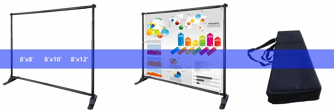 Step and Repeat Banner Stand 8x10 8x18 8x12