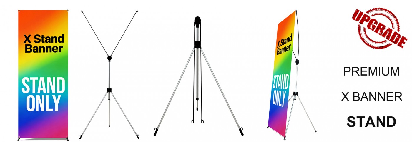 Premium Adjustable Tripod X Banner Display Stand