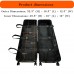 Trade Show Display Shipping & Carrying Case with Quiet-Rolling Wheels – 49.5" x 16" x 12" Interior