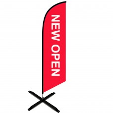 Premium Flag Kits Include Poles & Ground Cross Base 12 feet (10 units/pack)