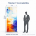 33 ½"W x 80"H New Double-sided  Retractable Roll Up Banner Stand