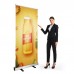 60"W x 72 ～ 90"H，Heavy-Duty Retractable Roll Up Banner Stand（150x180 ～ 230cm）