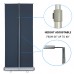 24"W x 72 ～ 80"H，Heavy-Duty Retractable Roll Up Banner Stand（61x180 ～ 200cm）