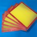 9"x14" Screen Printing Frame 305 Mesh - Yellow - 35 PCS