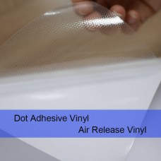 Clear Dot Adhesive Vinyl (Removable, Bubble-Free) 60"x100 FEET
