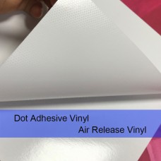 White Dot Adhesive Vinyl (Removable, Bubble-Free) 60"x100 FEET