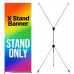 New Premium Adjustable X-Frame Banner Stand 2-in-1 24" x 63" & 30" x 72" Display
