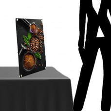 8 ½“ x 11 ½”（A4）  Mini Table Top X Banner Stand