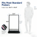Outdoor Sign Holder Stand with Water Base 23.5 x 35.5 – Heavy Duty Indoor & Outdoor Display