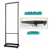 High Adjustable Board Sign Holder Floor Stand with Wheels